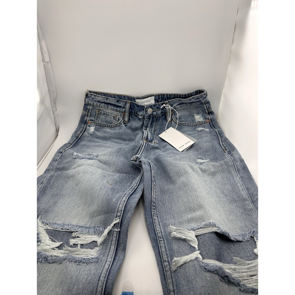 Dear John Jodi Super High Rise Cropped Straight Women's Jeans Size 25 Seaview
